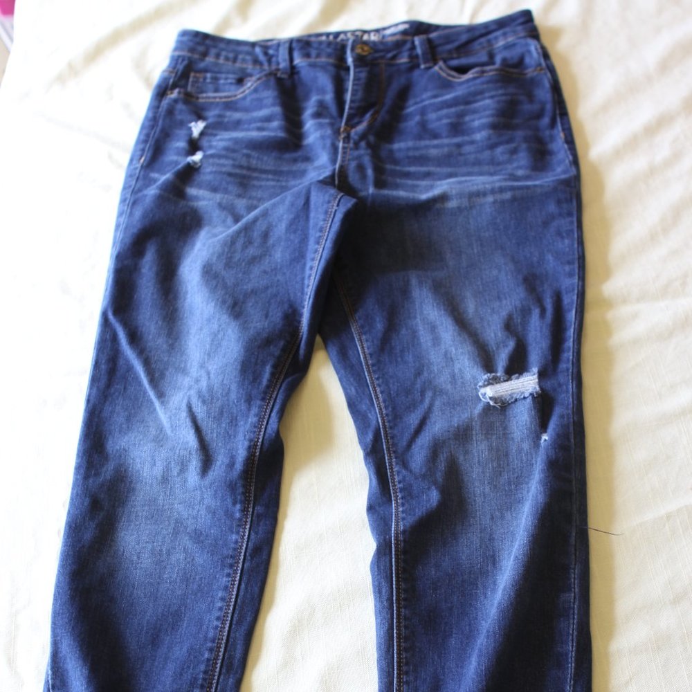 Skinny high rise jeans